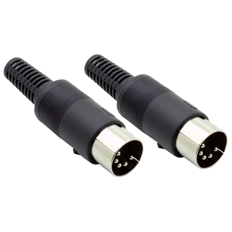 10pcs/lot 5Pins DIN Male Connector 5Pins DIN Plug Jack with Plastic Handle Keyboard Cable Connector Adapter  Wholesales