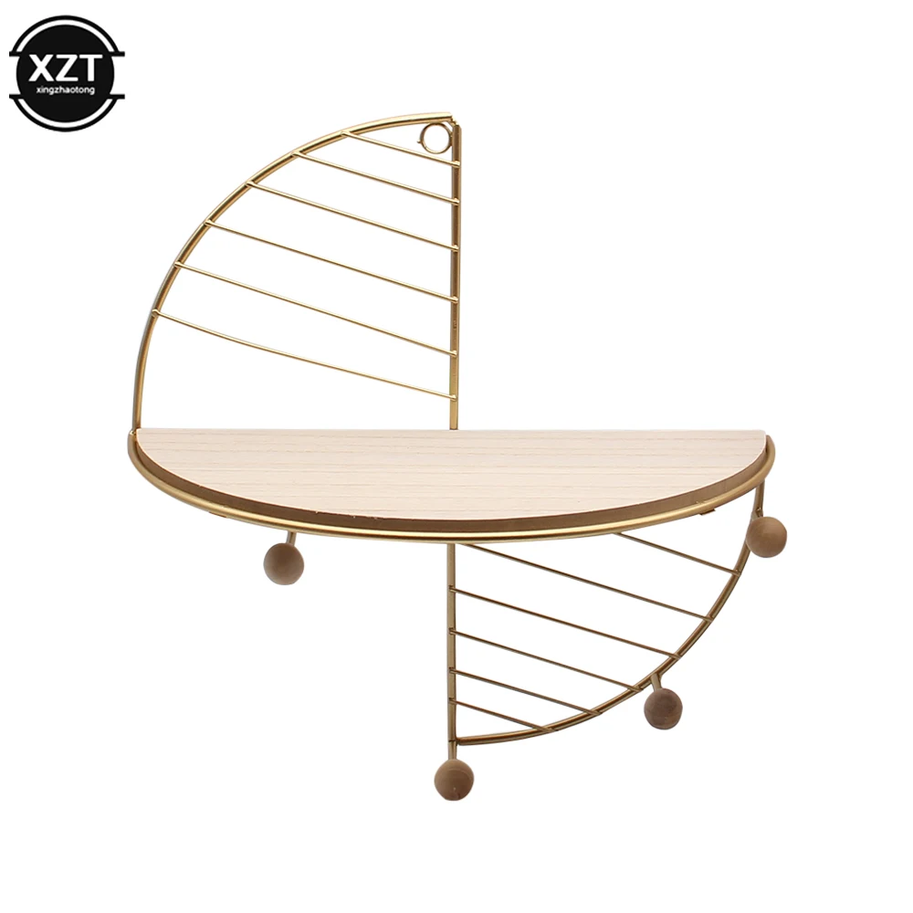 Creative Iron Art Storage Display Shelf Wall Hanging Storage Rack Living Room Decorative Frame Living Room Office Home Accessory