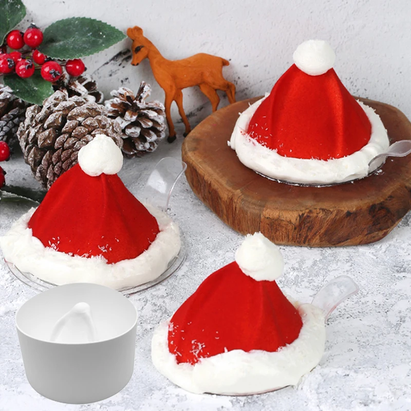 

Christmas Hat Silicone Cake Molds, Decorating Baking Tools, Festival Snowflake Tree Mousse Mould, Party Pastry Bakeware