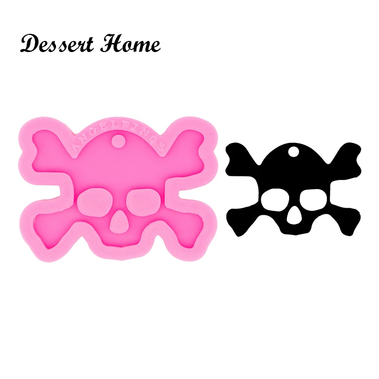 DY0081 DIY Halloween Skull Epoxy Molds Silicone Resin Mold for Keychains Jewelry Making Tools