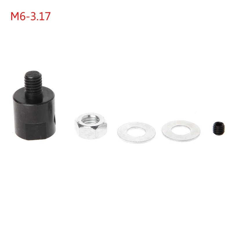 1 set 3.17/4/5/6/8mm Achse Motorwelle Koppler Hülse Sägeblatt Kupplung chuck Adapter