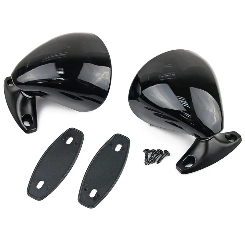 Pair Vintage Style Universal Car Classic Retro Door Wing Side Mirror Rearview Mirror Glass Cover For Audi Benz BMW VW Golf Honda