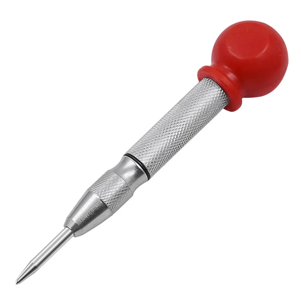 Automatic Center Pin Punch Woodworking Tools Spring Loaded Marking Metal Drill Bits Wood Press Dent Marker Tool