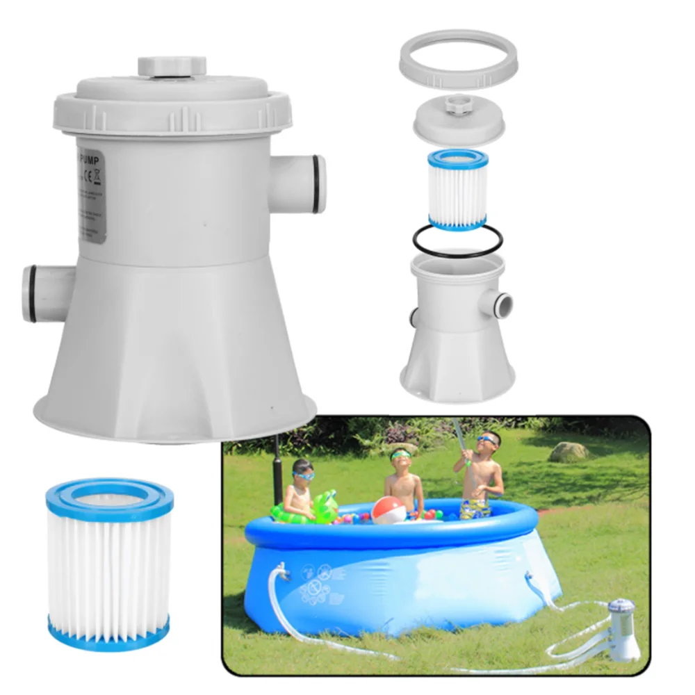 Swimming Pool Electric Filter Pumps Large Pool Filter Household Pool Cleaner Removable Filter Core Circulation Pump