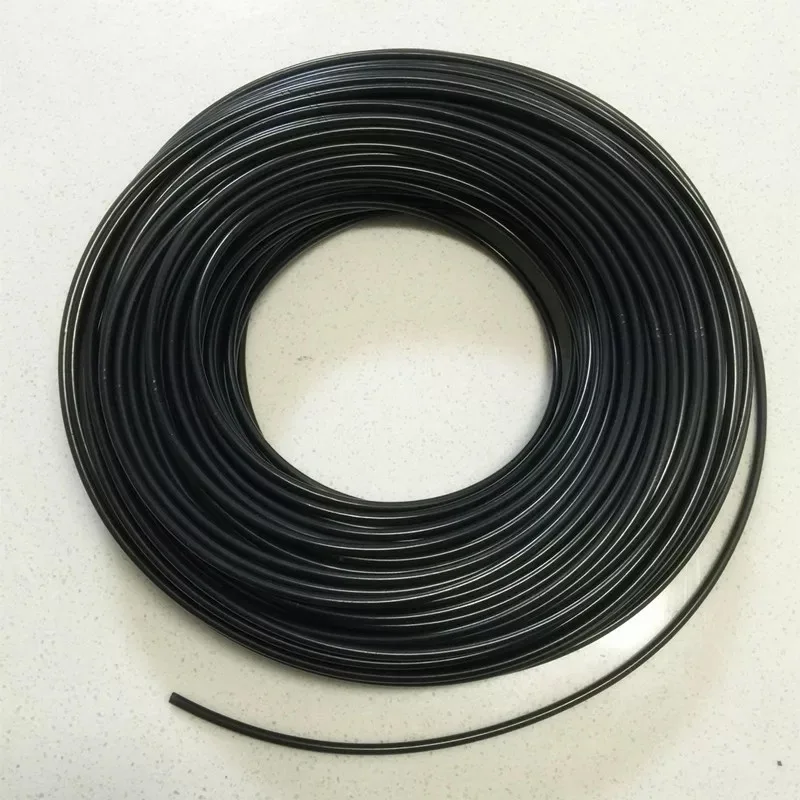 10M 6mm(inner Dia.) Black PMMA Plastic end glow Flexible Fiber Optic cable f/Light Engine Driver Floor Hotel DIY ceiling Ground