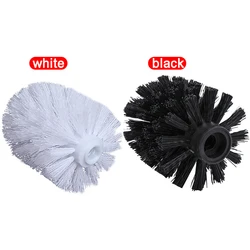 Universal Replacement Toilet Brush Head Holder White Black Clean Spare Tools Home Bathroom Accessories WC Cleaning Tool