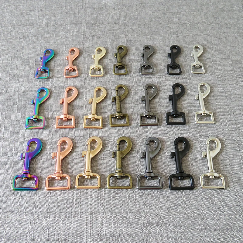 50 pcs 15mm 20mm 25mm strong metal carabiner straps seat belt buckle DIY bag dog leash clip buckle sewing accessory snap hook