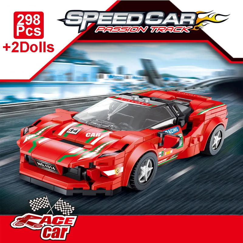 

City Speed Champions Racing Car Model Building Blocks Technical Super Racers Sport Vehicle Figure Moc Bricks Toys Boys Kids Gift