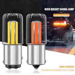 2Pcs P21w 1156 LED 1157 P21 5W Filament Aluminum Column BA15S BAY15D Car light Bulb Auto Turn Signal Reverse Brake Reverse Lamp
