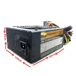 ATX PSU 1800W  Power Supply For Eth Rig Ethereum Coin Mining Miner 180-240V psu mining rig 24P For PC ETC ZEC  ZCASH