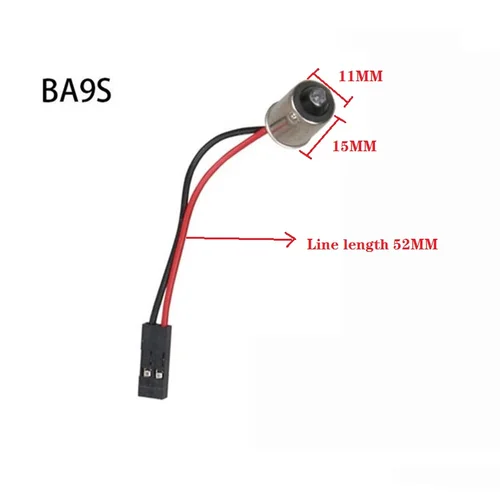 Imagen 2 del producto Cables de conector de adorno T10 Ba9s T4w para todas las luces de coche, Panel Led, enchufe de luz de techo, adaptador de Pin DC 12V, 10 Uds.