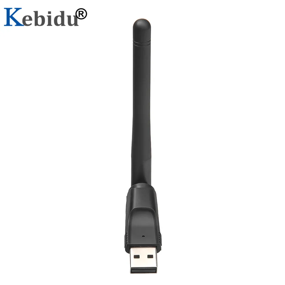 Kebidu Mini USB inalámbrico WiFi adaptador tarjeta de red LAN MT7601 150 Mbps 802.11n/g/b/tarjeta de red LAN Wifi Dongle para Set Top Box