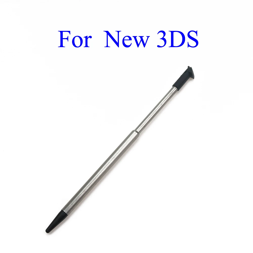 black Plastic Stylus Touch Screen Metal Telescopic Stylus Pen for Nintendo 2DS 3DS XL LL New 2DS / 3DS LL XL  For NDSL NDSi