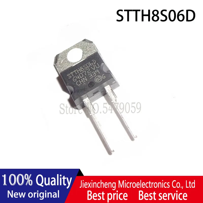 10 Miếng STTH8S06D Đến-220-2 600V 8A Schottky Diode Mới Ban Đầu
