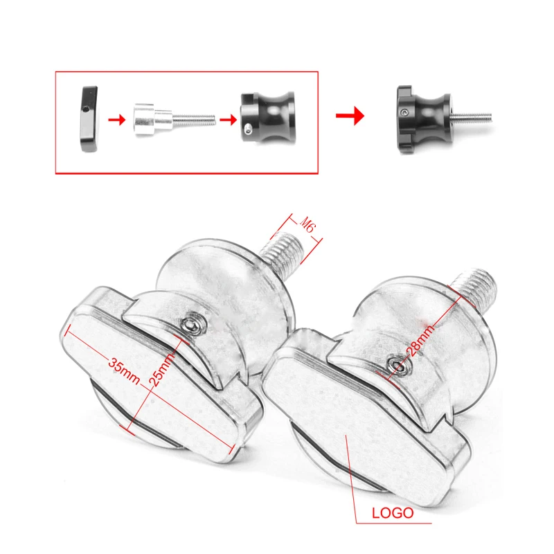 For YAMAHA MT 09 FZ09 Tracer 900 GT 2013 2014 2015 2016 2017 2018 Motorcycle Swingarm Spools Sliders Stand 6MM Screw Accessories