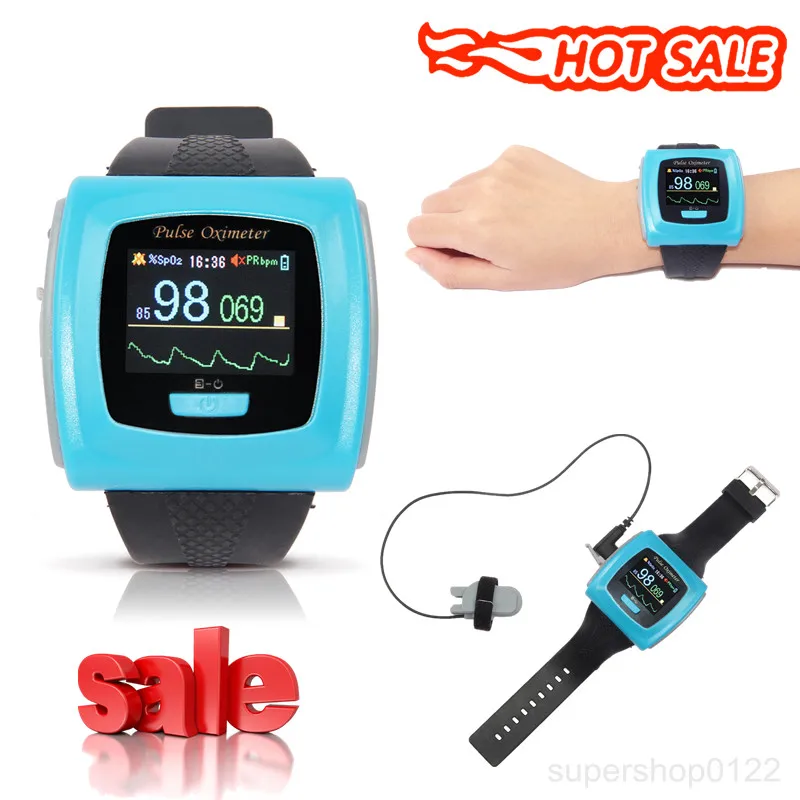 

Free Shipping CONTEC CMS50F Wrist-Watch Bluetooth Wearable Digital Pulse Oximeter Free SpO2 Probe PR Blood Oxygen OLED USB