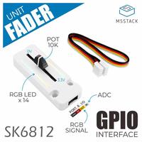 M5Stack Official Fader Unit with B10K Potentiometer (SK6812)