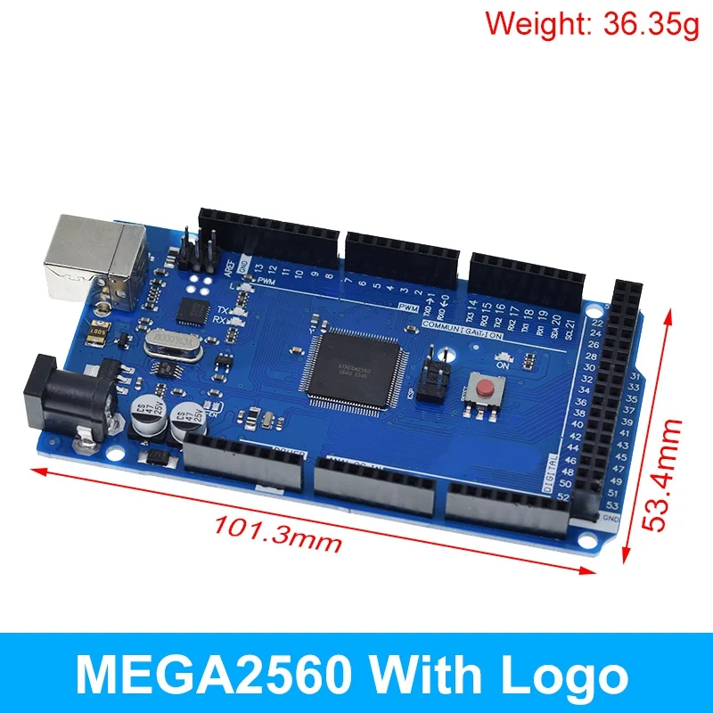 Mega2560 ATMEGA16U2 / Pro Mini MEGA 2560 Mega + WiFi R3 ATmega2560 CH340G Für Arduino UNO R3 Entwicklungsboard WeMos ESP8266 – Detail 17
