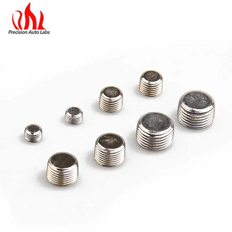 CARBOLE 8 pcs Chrome Plated Steel Pipe Plug Set  Incl. 2 Each Of 1/8 in./0.25 in./3/8 in./0.5 in  6352G