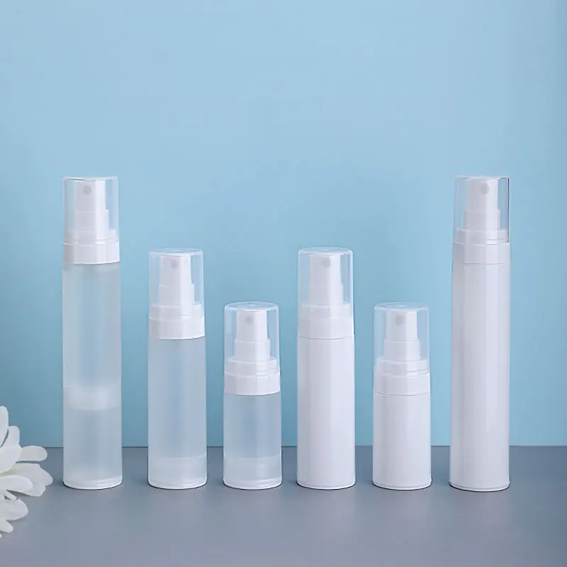 10PCS Small Empty Plastic Airless Vacuum Pump Press Bottle Container For Cosmetic Makeup Travel Liquid refillable bottles