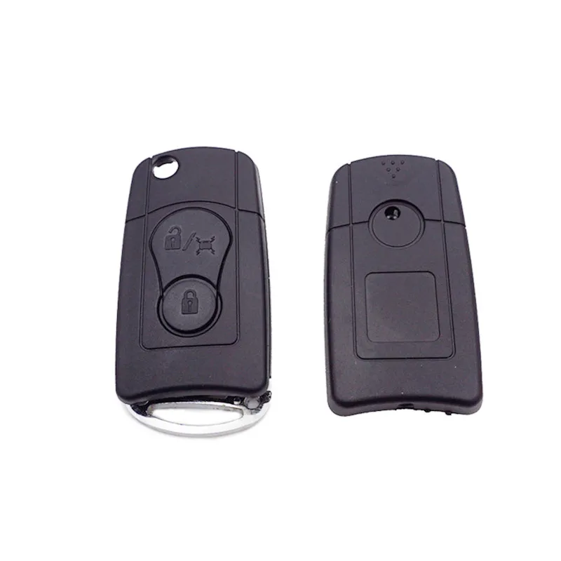 Modified Flip Folding Key Replacement Remote Key Shell For SsangYong Actyon SUV Kyron Rexton With Uncut Blade Car Accessories