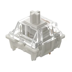 Gateron G Pro White Clear Custom Switch 3pin RGB SMD linear 38g force mx for mechanical keyboard 60m Pre Lubed 1 2 step spring