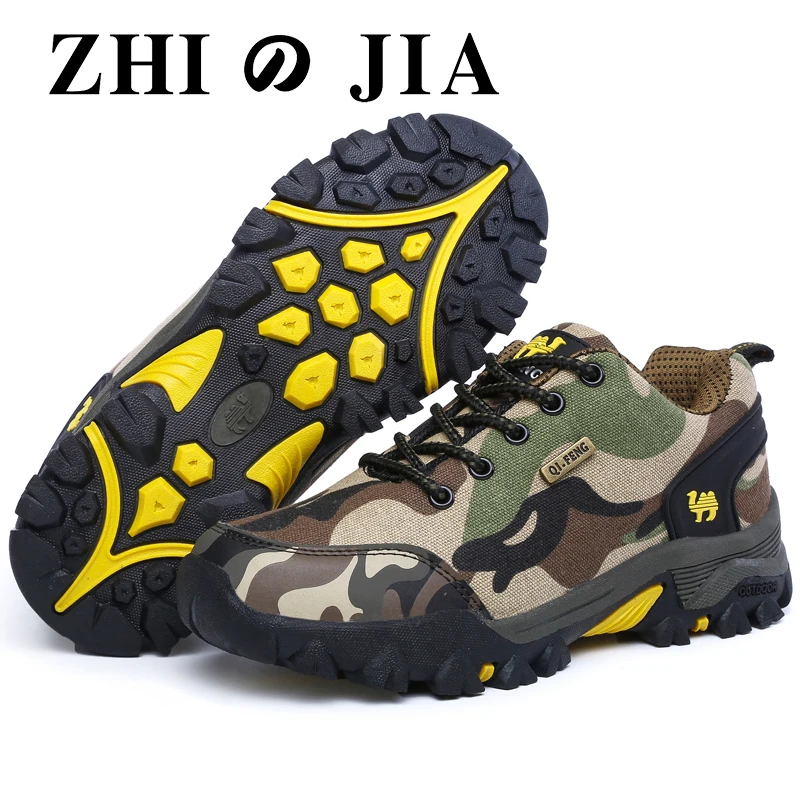 Casual cloth men\'s shoe sports shoe non-slip fashion shoes women\'s shoes camouflage waterproof couple hiking shoes outdoor train