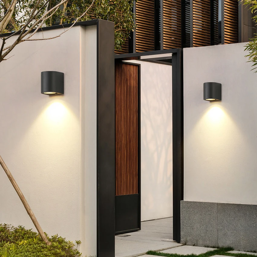 LED Outdoor Wall Light Waterproof Up And Down Luminous Wall Lamp Villa Exterior Courtyard Garden Corridor Aisle Decoration LP152