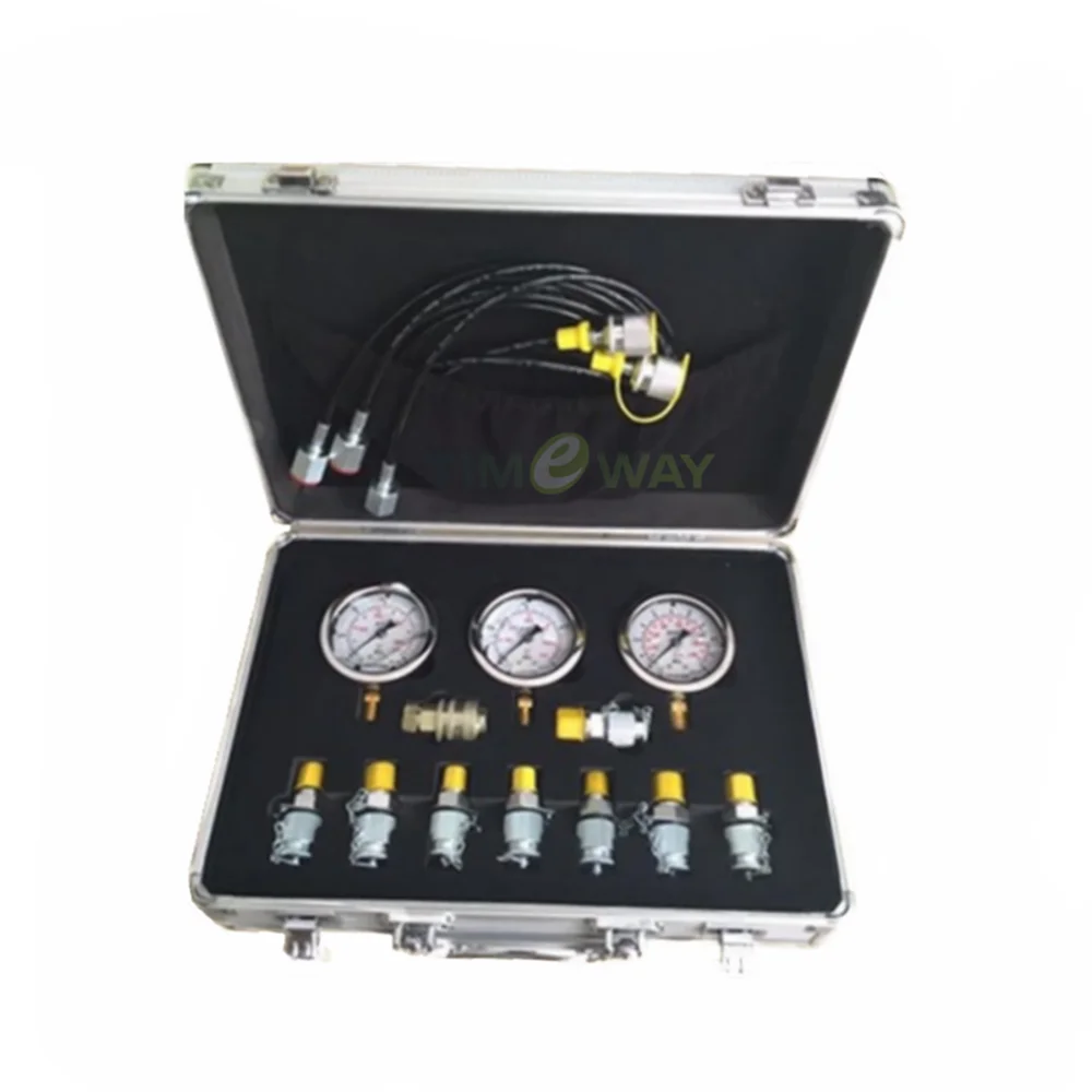 

Precise maintenance and inspection of excavator big pump hydraulic oil seismic test pressure gauge set