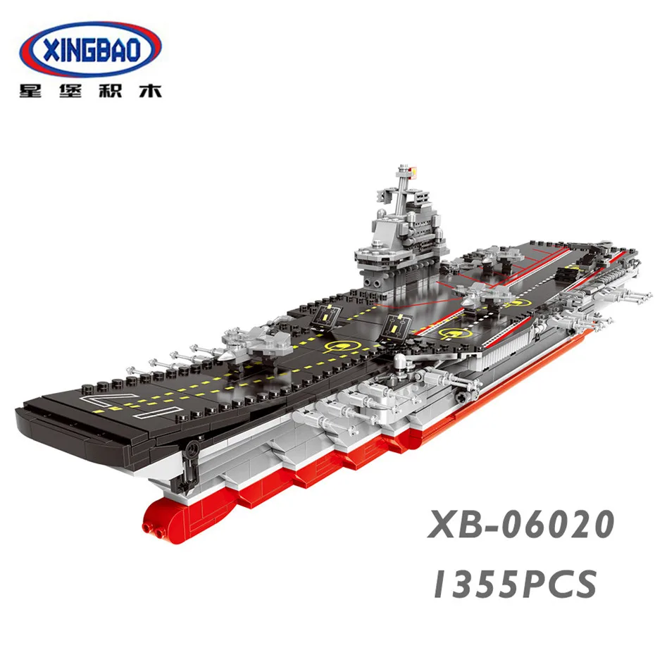 XINGBAO NEW Military Army Ship Series Classic USS Missouri Battleship Missile Destroyer Building Blocks Vessel Bricks Juguetes