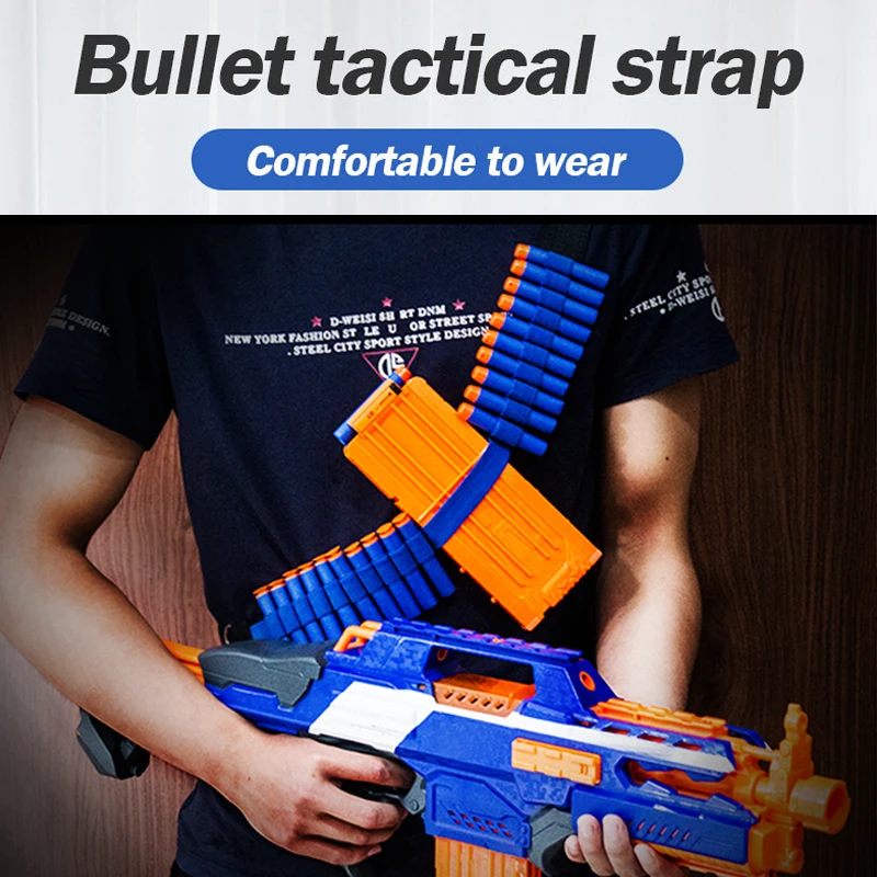 Correas de Clip táctico ajustables para Nerf Series, juegos de guerra al aire libre, accesorios de pistola Nerf, juguetes para deportes al aire libre