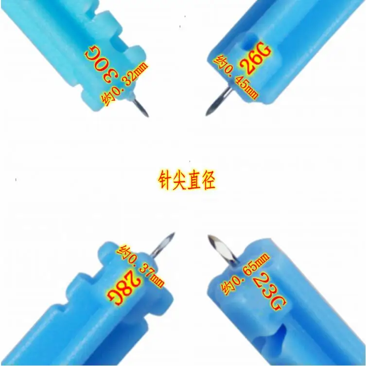 Sterile disposable phlebotomy needle 30G 28G 26G 23G Lancets needle spilled blood needle pen 50pcs/pack 10packs free shipping