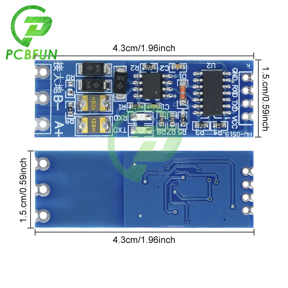 MAX485 Module TTL to RS485 Converter Board 3.3V 5V Power Supply For Arduino Automatic Flow Control Microcontroller