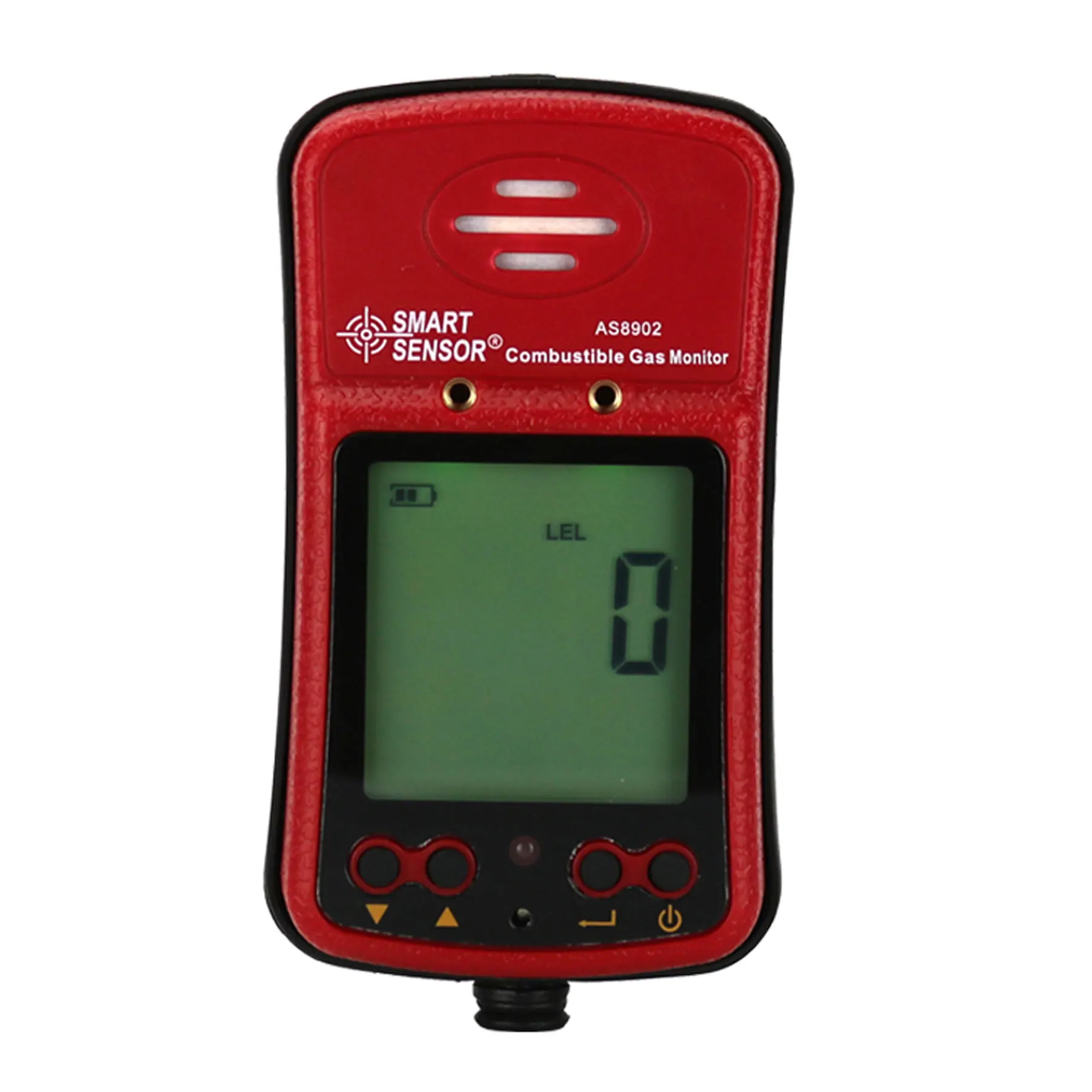 Detector Digital de Gas Combustible AS8902, probador portátil de alarma de Gas natural metano 0 ~ 100% LEL