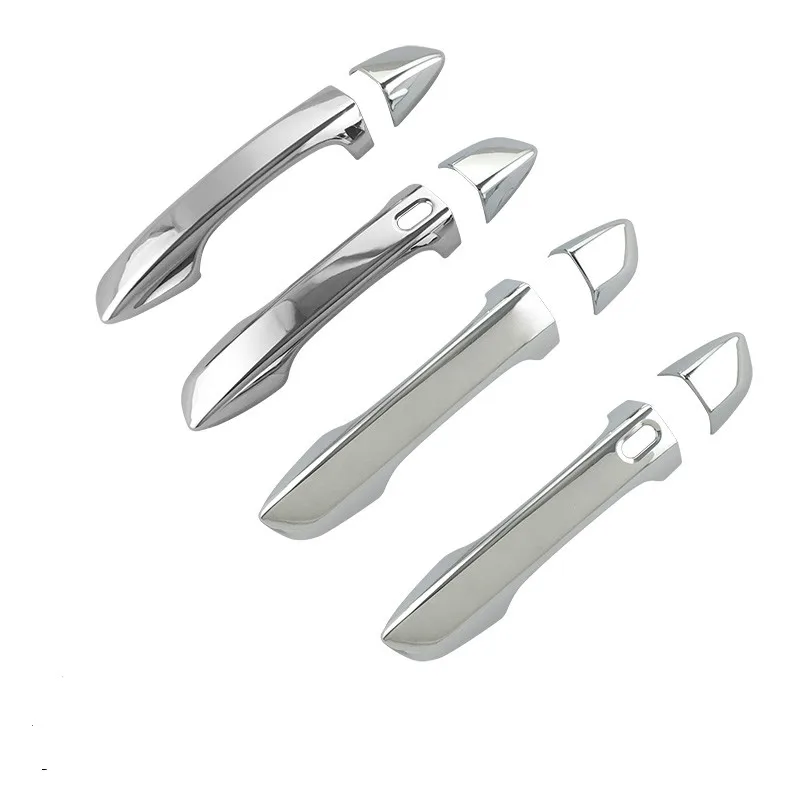 For Volkswagen New VW Tiguan MK2 2017 2018 2019 2020 Chrome Door Handle Cover Car Styling Stickers Auto Accessories