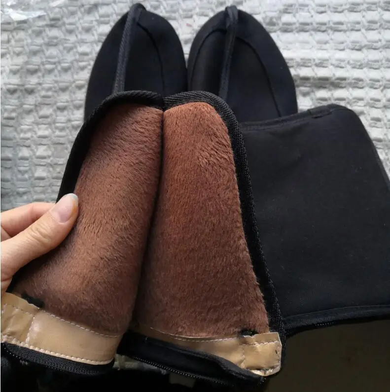 2021 Autumn winter Ethnic boots men and women Chinese style middle tube cotton Linen warm cloth Shoes national Plus Velvet Boots