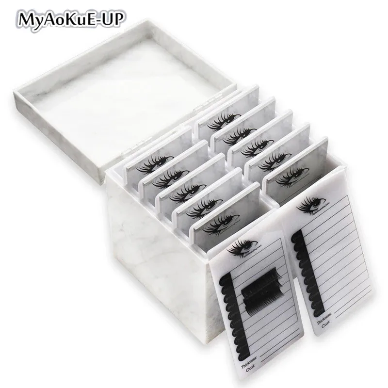 5/10 Layers Eyelash Storage Box 4 Colors Makeup Organizer Eyelash Glue Pallet Lashes Holder Grafting Eyelash Extension Tool