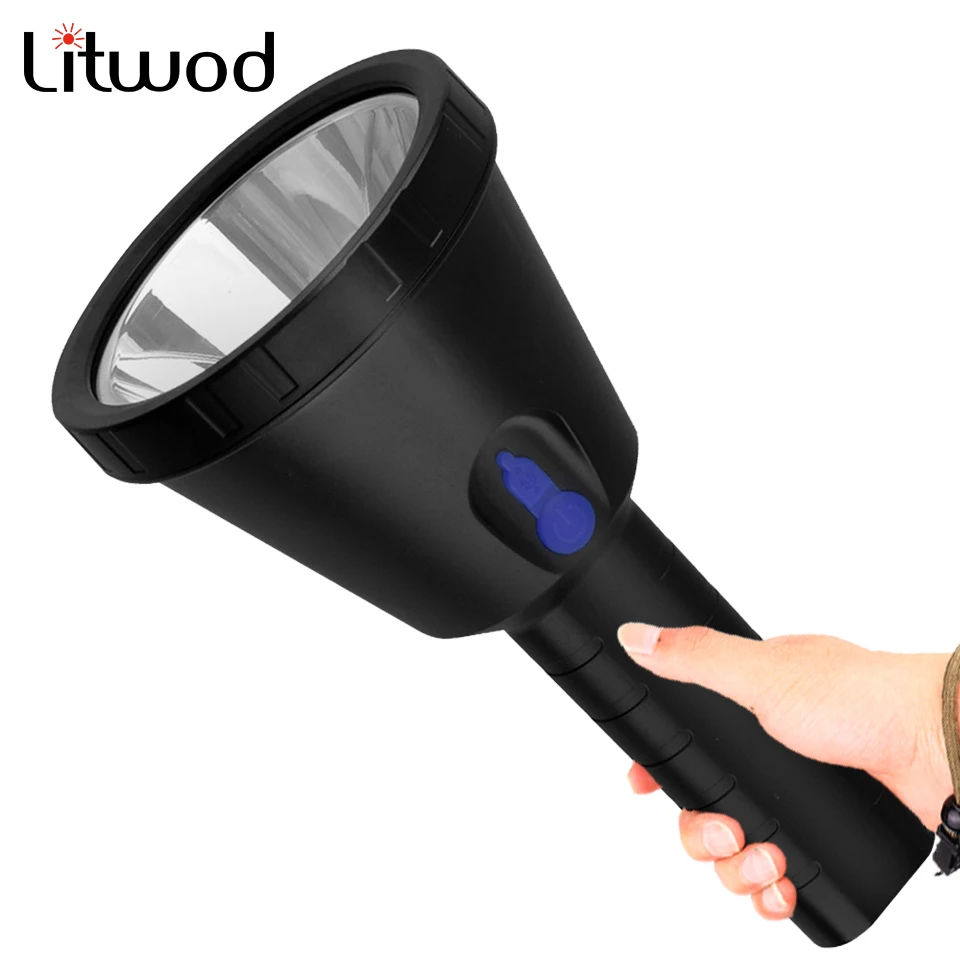 distacircncia de iluminaccedilatildeo mais distante led lanterna grande copo de alumiacutenio refletor tocha recarregaacutevel embutido 32650 bateria xhp502 a 01