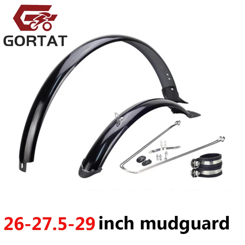 GORTAT 26 27.5 29 Inch Mountain Bike Mudguard MTB Fender 700C Bicycle Wings From Rain All Inclusive Lengthen Durable Mud Guard