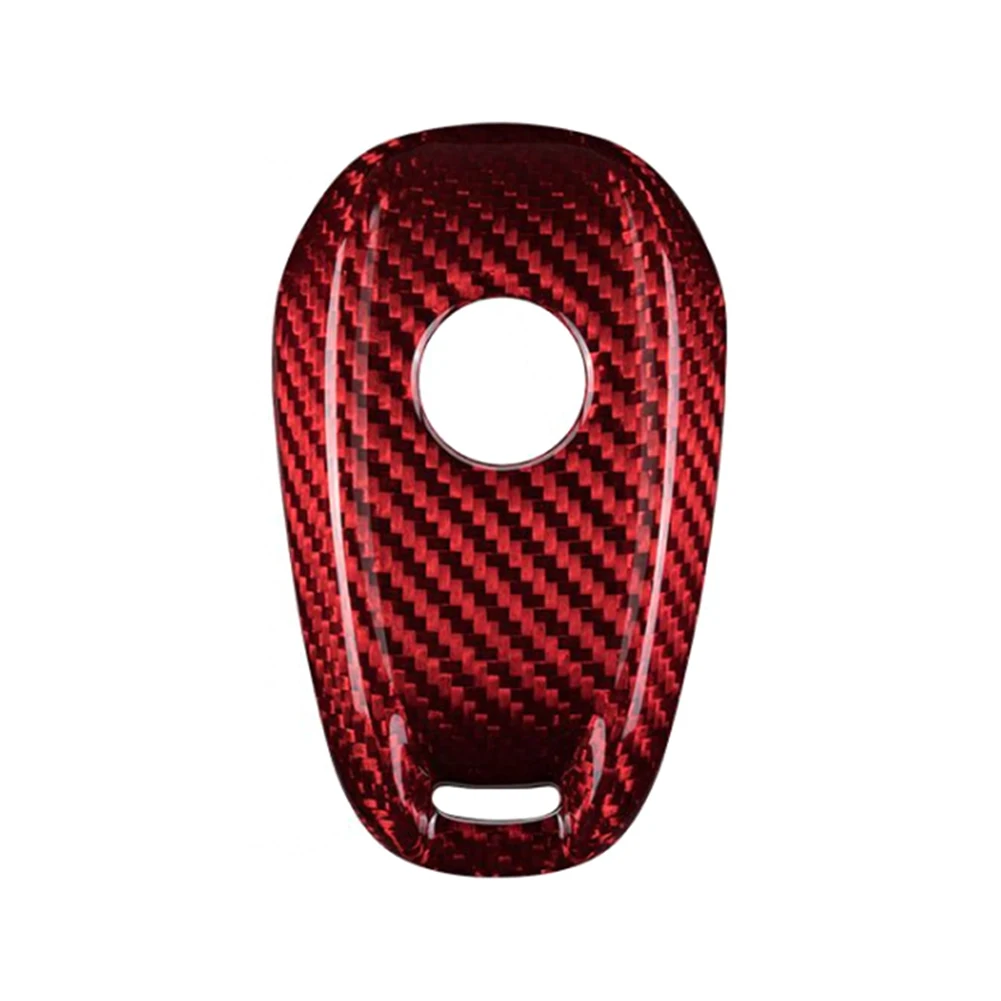 Funda para llave remota de coche, carcasa de fibra de vidrio Real, para Alfa Romeo, Giulia, Stelvio, 1 ud.