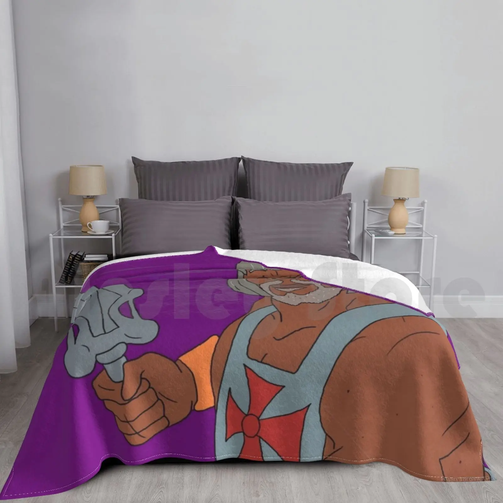 Morgan He-Man Blanket Fashion Custom Morgan Freeman He Man He Man He Man Masters Universe Skeleton Shawshank