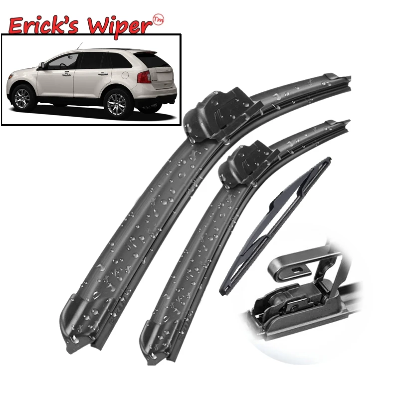 Erick's Wiper Front & Rear Wiper Blades Set For Ford Edge MK1 2007 - 2014 Windshield Windscreen Window Rain Brushes 26