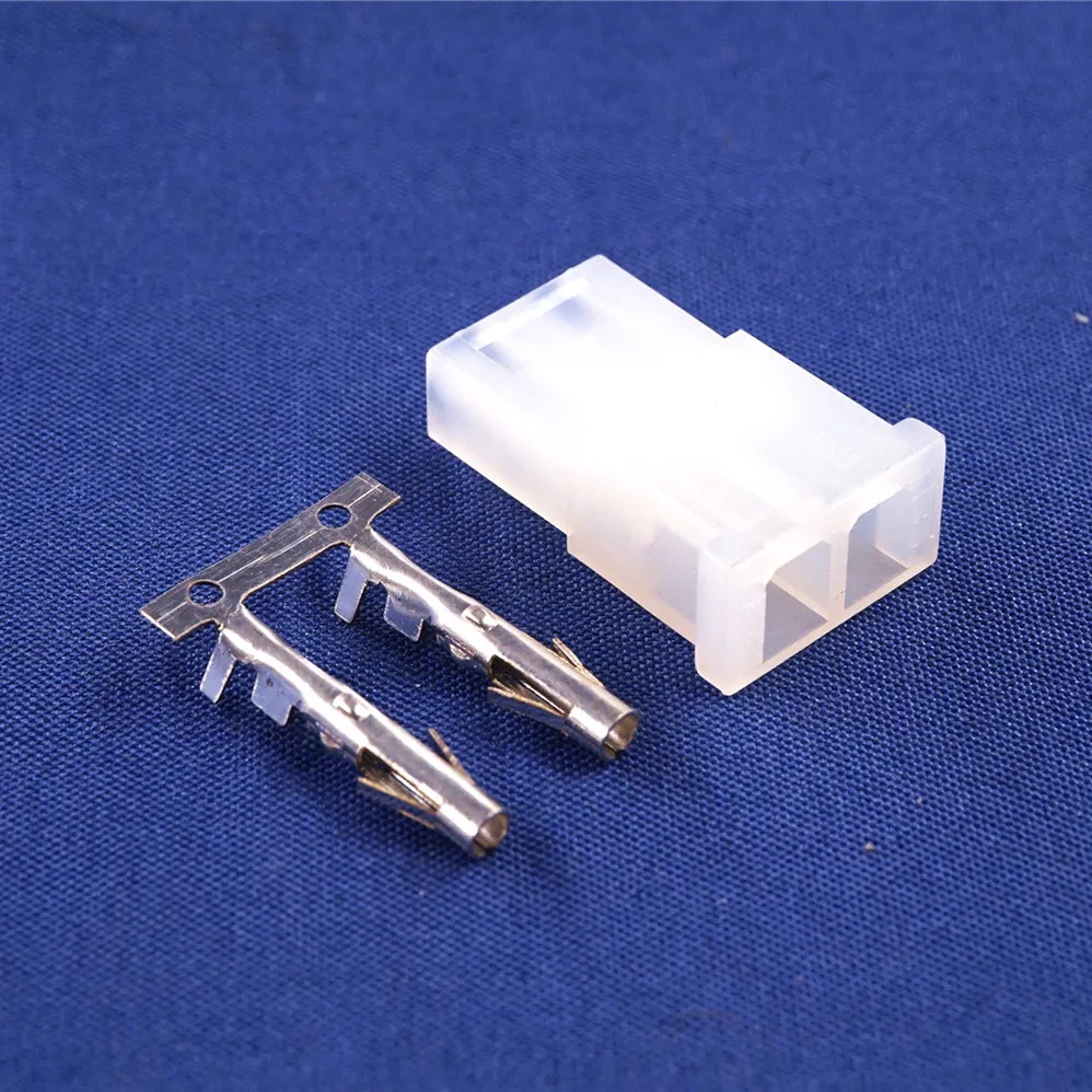 10 pcs 5.08 mm 2 Pin Receptacle Housing Female Contact Pins IDE Power Connector Shell 0.20\