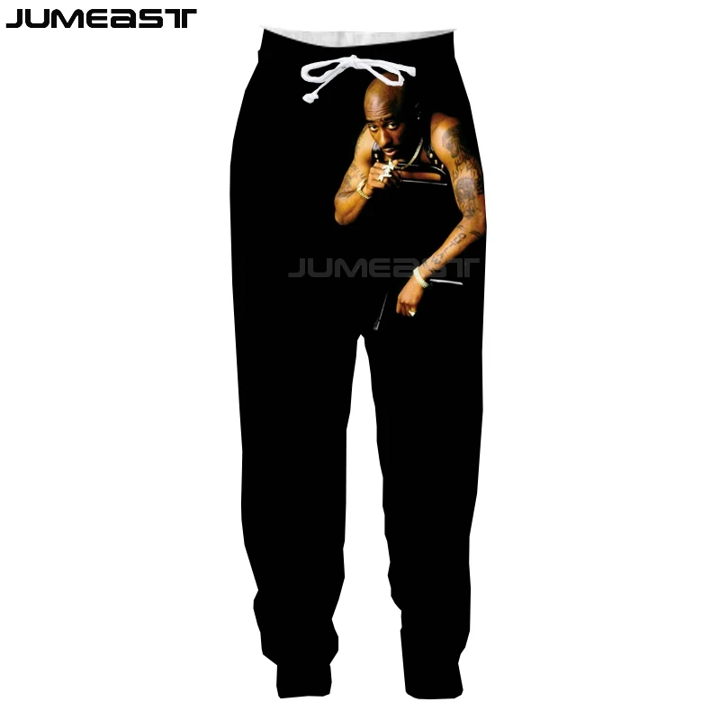 

Jumeast Men Women 3D Printed Superstar Tupac Oversized Streetwear Harajuku Casual Long Pants Sweatpants Spring Autumn Trousers