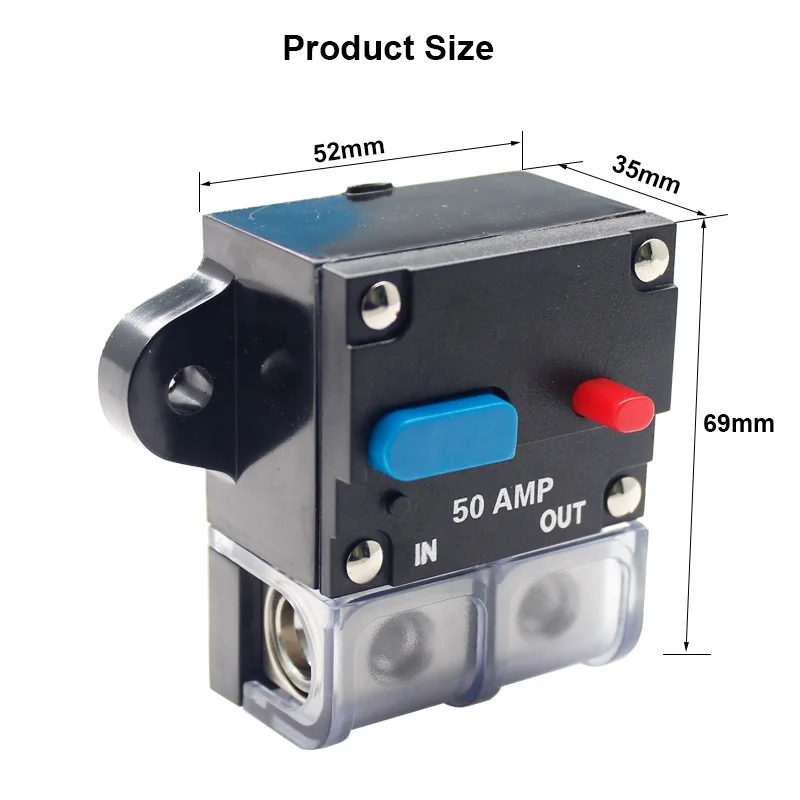 50A/60A/80A/100A/150A/200A/300A car truch audio circuit breaker fuse holder
