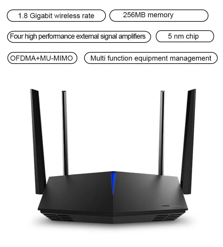 Imagem -06 - Roteador 1800mbps Banda Dupla Inteligente Wifi 802.11ax Roteadores de Jogos sem Fio com Porta Gigabit para Escritório em Casa Novos 128 Usuários Ax1800