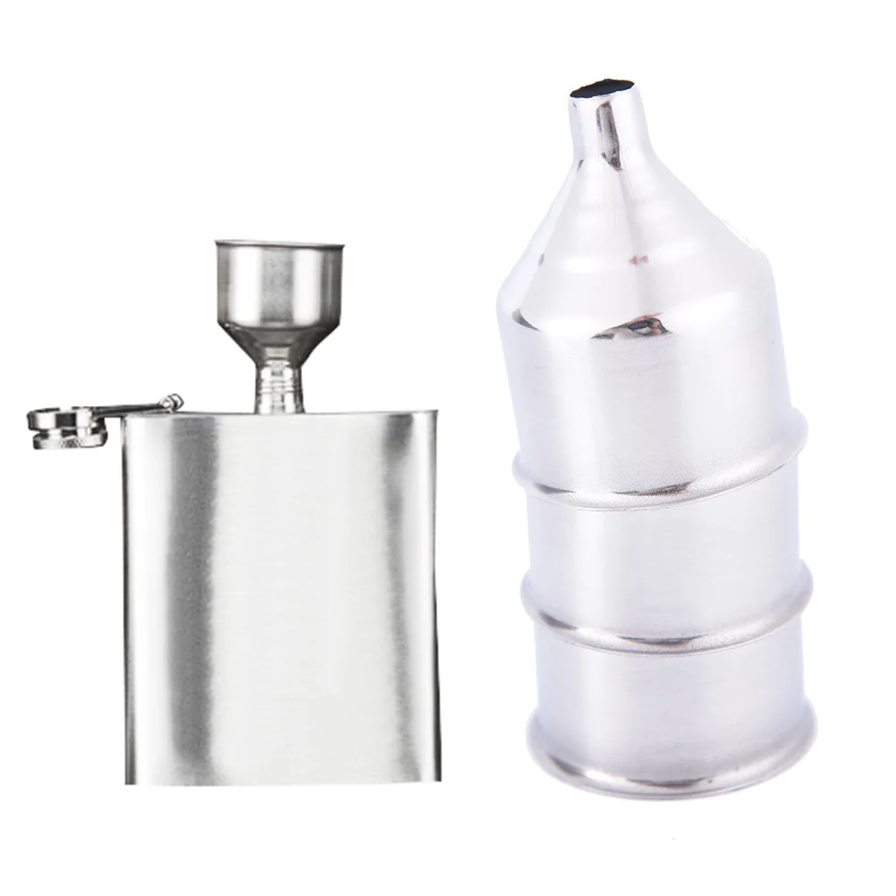 

Stainless Steel Funnel Kitchen Tool Oil Funnel For All Hip Flasks Laboratory Tools 1pc