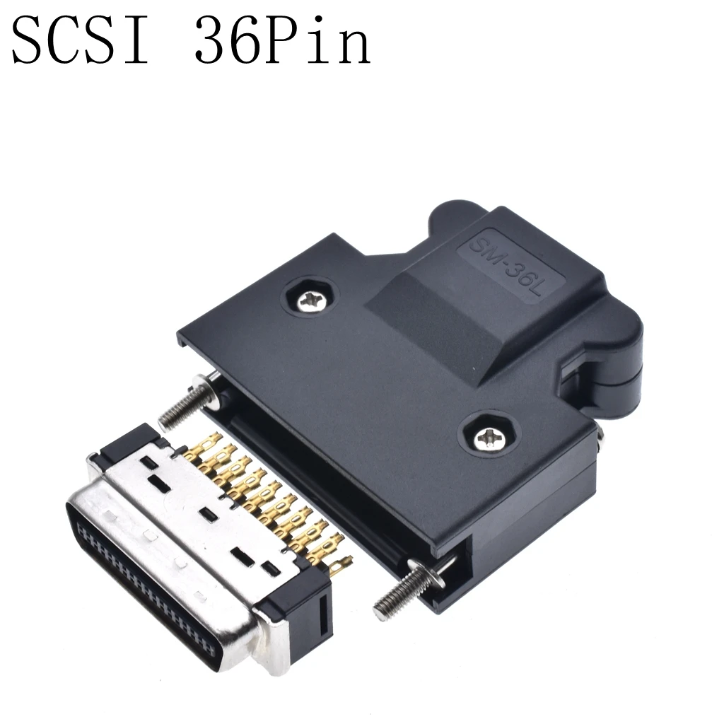 

SCSI Connector SCSI 36pin Plug 36 Core HPCN SM-36L Servo Connector Full Gold*