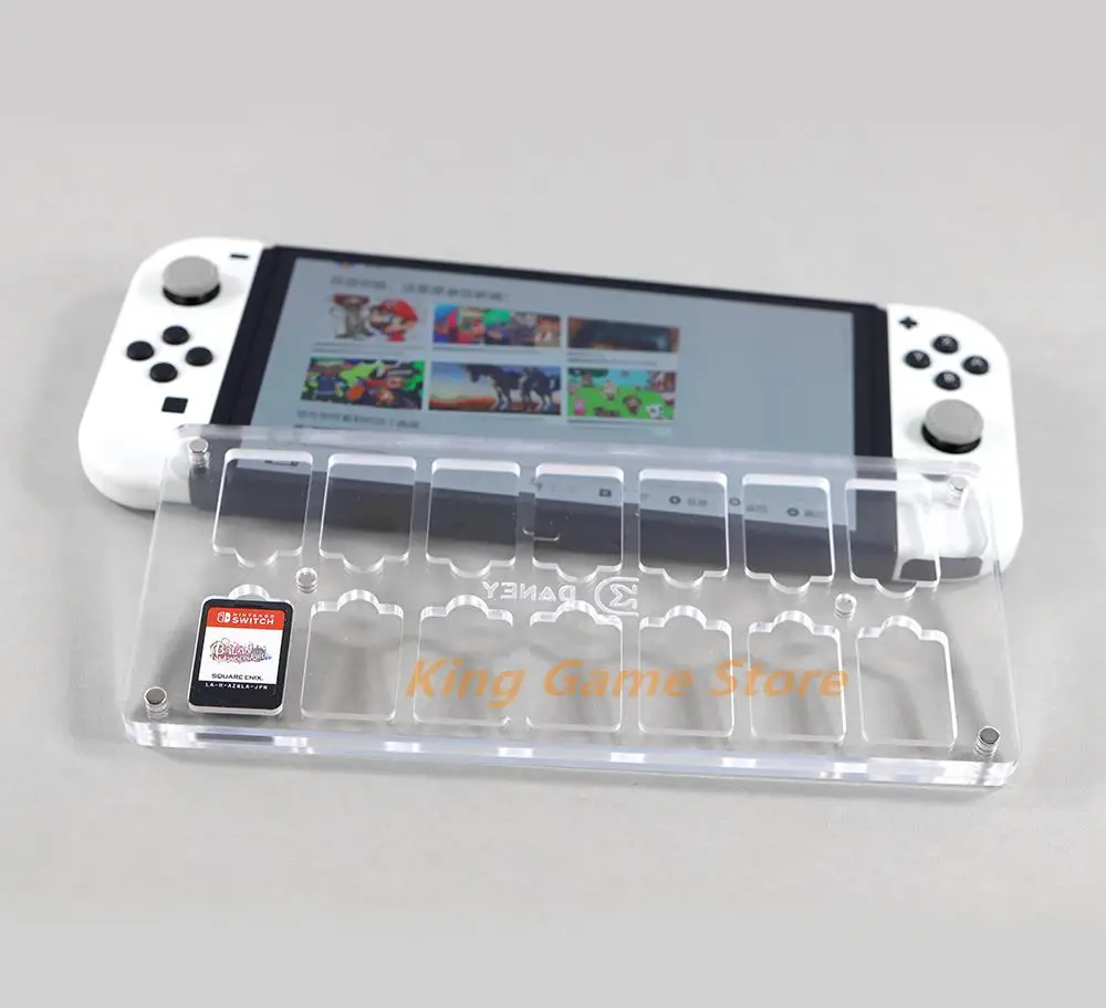 

3 шт. для Switch Lite OLED коробка для игровых карт акриловый прозрачный магнитный слот для карт чехол для хранения дисплея подставка для Nintendo Switch