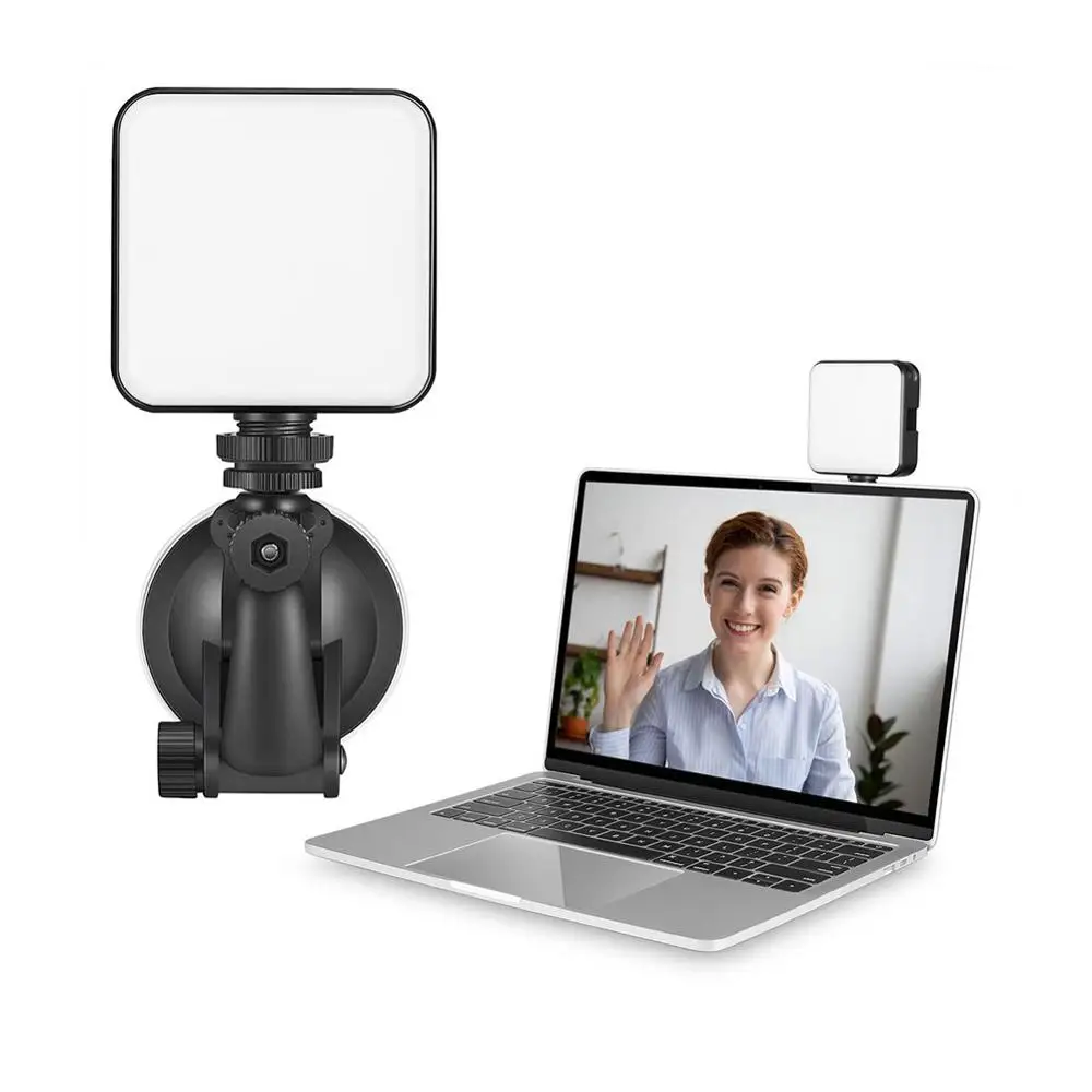 Luz de led para transmissão de vídeo ao vivo, 2500k-6500k, recarga 5w para smartphone, tablet, notebook, mini vlog, luz de preenchimento para vídeo de selfie